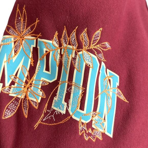 NWT Champion Reverse Weave Loose Fit Hoodie With Embroidered Leaves Men's Size L - Picture 9 of 11